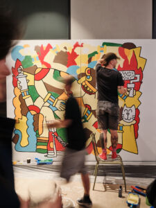Contemporary art activation hosted at Moxy Athens City in collaboration with ArtSpark Consultants, transforming the hotel into an immersive cultural and hospitality experience.